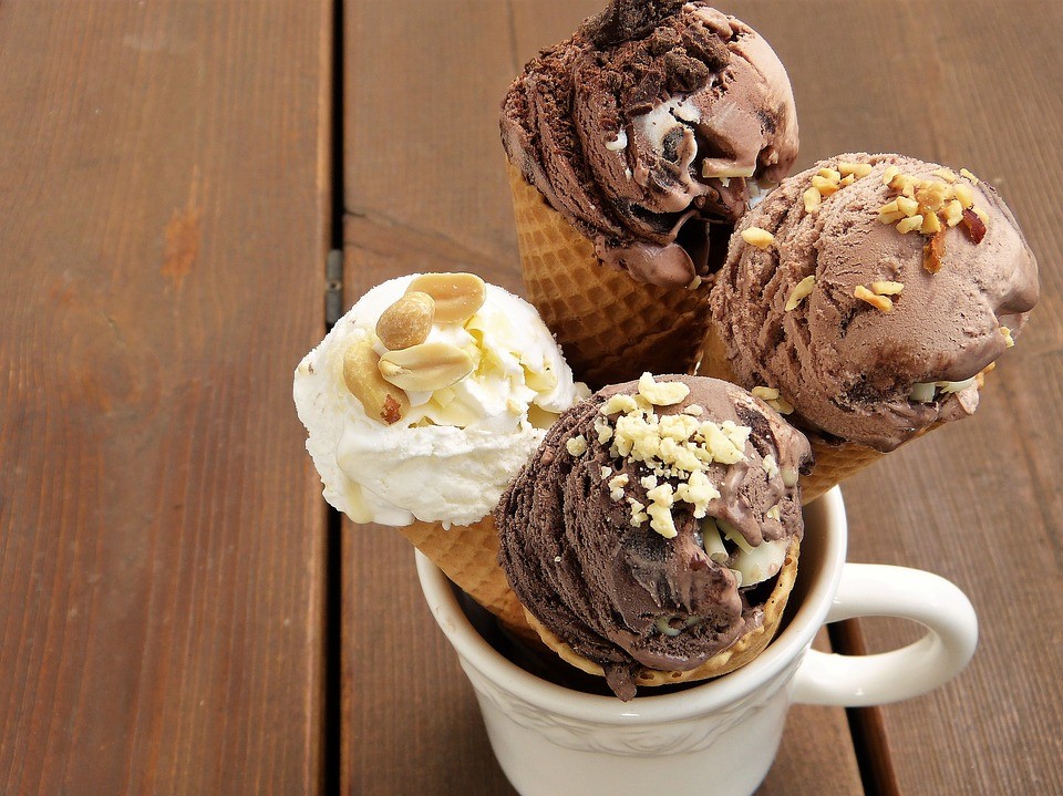 Ice, Ice Cream, Milk Ice Cream, Waffle, Ice Cream Cone