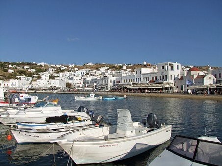 Boats, Mykonos, Greece, Cyclades